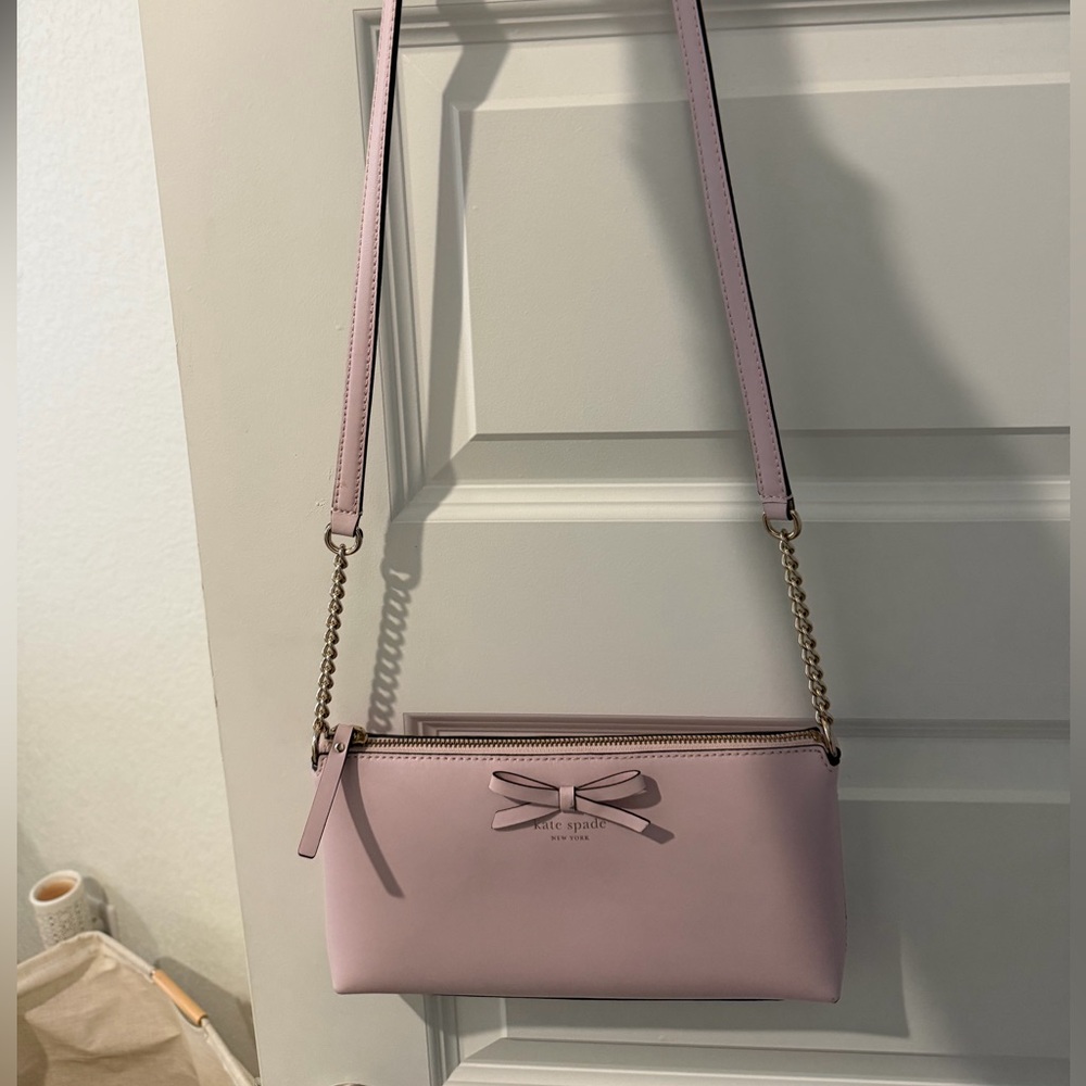 Kate Spade Light Pink Crossbody Bag with Bow